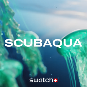 Swatch Medusae (SSCU09L100) Green 44mm Silicone Watch