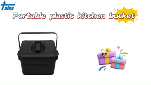 Talea Kitchen Cabinet Hanging Trash Bin With Lid Portable Wall Mounted Plastic Bin (QD042C002)