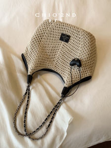 Leather and Wax Rope Handmade Woven Bag