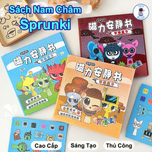 Đồ Chơi Thủ Công Sách Nam Châm Sprunki / Minecraft / Kuromi - Xốp Sinh Học Tự Do Sáng Tạo