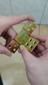 Bản lề thép mạ vàng cho góc khung giường