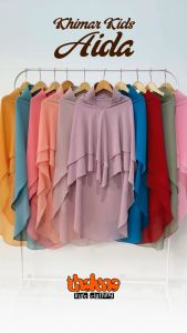 Thaluna Kids - Khimar Kids Aida | Kerudung Anak | Bahan Cerutti Baby Doll