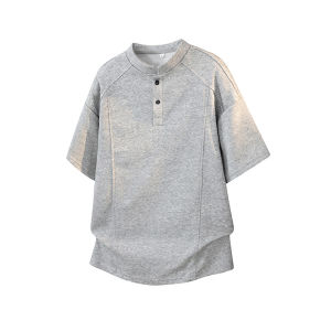 LIUBU | Deconstructed Embroidered Heavyweight Boxy Mens Short Sleeve T-Shirt