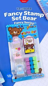 Stamp Set + Penghapus Karakter YZ-390BR / 1 set Stamp Karakter