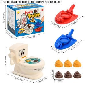 Poo Toy Desktop Game Toilet Launch Collection Game Dual-Player Interactive Toy Early Education Simulation Toy for Kids