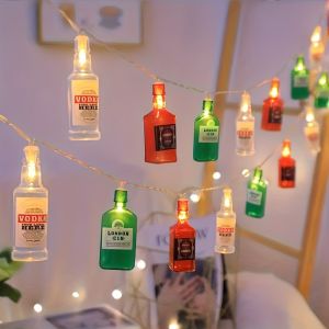 1pc LED Beer Bottle String Lights Wine Bottle String Lights for Indoor Bars Walls Party Home Birthday ChristmasBattery Powered