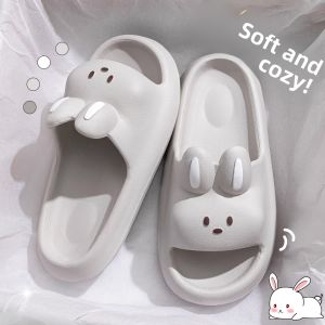 Slip-On Home Slippers Mens Womens Anti-Slip Bathroom Use Summer New Style Couple Indoor Outdoor Comfortable EVA Material