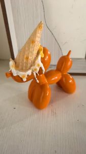 Balloon Dog Statue Modern Pop Art Sculpture for Home Decor Colorful Resin Figure Unique Gift for Art Lovers Party Decoration