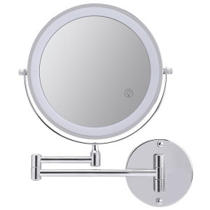 MEILEME | Extendable Foldable LED Make-up Mirror 360 Rotatable HD Dual-side
