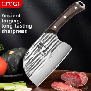 CMGF | Dual-Purpose Kitchen Knife with Round Blade for Slicing and Bone Cutting