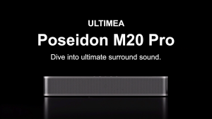 ULTIMEA Sound Bar for TV 2.1ch  All-in-One PC Soundbar Built-in Subwoofer 132W Peak Power Smart APP Control Poseidon M20 Pro (Upgraded Version)