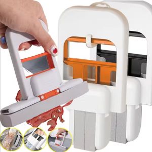 ไม้ถูพื้นม็อบฟองน้ำแบบพกพาไม้ถูพื้นซับน้ำได้แบบพกพาขนาดเล็กสำหรับพื้นโต๊ะห้องน้ำแก้วห้องครัวอุปกรณ์ทำความสะอาดรถ