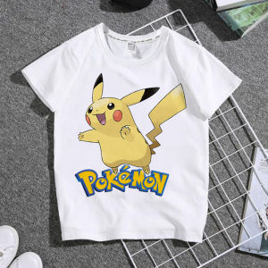 Bandai | New Pokémon Printed 2026 New Childrens Loose-fitting T-shirt Short-sleeved Boys and Girls Family Set