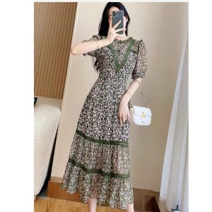 TM 14016 Dress Reflesa tiered short sleeve midi dress