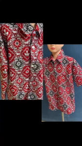 kemeja seragam sekolah batik anak SD bahan adem