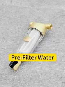 CHUANGXIN ไส้กรองสแตนเลส Water Pre-filter 1/2 ขนาดเกลียว4หุน กระบอกหนา หัวทองเหลือง พร้อมไส้กรอง มีความละเอียด 40 ไมครอน ล้างในตัวกรองตะกอน ตัวกรองน้ำใช้ ระบบกรองน้ำ ตัวกรองล่วงหน้า ตัวกรอง 4หุน