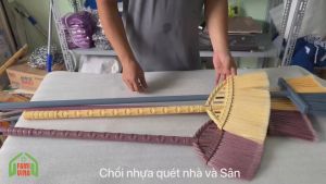 Chổi Quét nhà cán nhựa HIWA dài 88cm 138cm - Chổi nhựa CAO CẤP quét nhà sân lông bàn chải mềm
