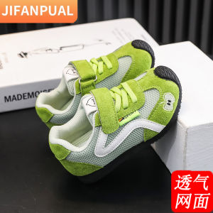 Boys And Girls Sport Shoes 2025 New Style Nursery Indoor Shoes Soft Bottom Anti-slip Baby Shoes Mesh Breathable for Children