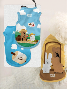 HanWei | Shishijiao Bear Cartoon Adorable Pet Vest Fur Resistant