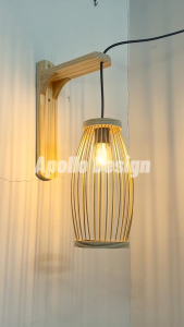 (Xưởng HCM) Đèn Gỗ Treo Tường Quả Nhót Decor Phòng Ngủ Homestay Coffee Shop