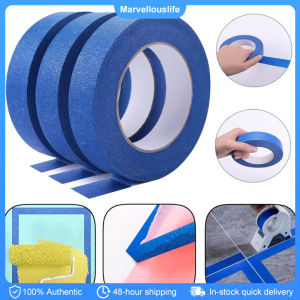 20M Blue Painter Masking Tape For Painting Edges Trim Wall Ceiling Finishing Clean Release Trim Edge