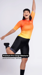 Bizkut Premium Pro Cycling Cargo Bib Shorts with Pockets High-Density Gel Chamois Reflective for Men Women L3