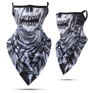 ฤดูร้อนBreathable Bandana Skullพิมพ์ผ้าพันคอป้องกันแสงแดดQuick-Drying Face Coverหน้ากากแบบใช้ซ้ําได้คอGaiterของขวัญฮาโลวีน