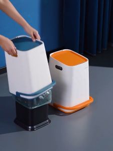 BIGSPOON Leather Textured 12L Pedal Dustbin With Cover | Plastic Trash Bin With Lid | Tong Sampah Bertutup | Step Rubbish Bin | Garbage Bin | 脚踏垃圾桶