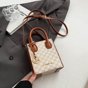 กระเป๋าสะพายข้างพิมพ์ลายย้อนยุคสำหรับผู้หญิง กระเป๋าสตางค์สี่เหลี่ยมเล็กแบบมืออาชีพ กระเป๋าใส่โทรศัพท์มือถือ กระเป๋าสะพายข้างแบบสะพายข้าง