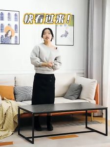 โต๊ะกลางกาแฟ โต๊ะกลาง โต๊ะกาแฟ  Coffee table (ขนาด 140x60x42 มี2สี) โต๊ะหน้าโซฟา โต๊ะห้องรับแขก โต๊ะกลางโซฟา ดีไซน์หรูหรา Luxury แข็งแรง มีคู่มือ