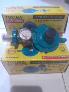 HEAVYDUTY TOKINA BLUE SERIES  LPG REGULATOR M-GAS SMALL  WITH GAUGE  QUALITY  GUARANTEED