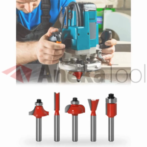 READY Mata Mesin Bor Router Bit 15 pcs Set Shank Woodworking 8mm Mata Profil Trimmer