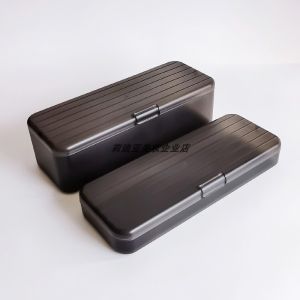 Small Portable Makeup Brush Storage Box with Lid Eyebrow Pencil Brush Dustproof Travel out Storage Bucket Eye Shadow Brush Box