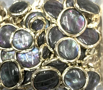 Set 5 nút đính hạt trai nút sang trọng và đẹp dùng kết áo vest áo khoác