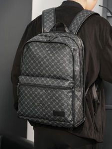 กระเป๋าเป้สะพายหลังลายสก็อตความจุขนาดใหญ่ กระเป๋าเป้สะพายหลังสไตล์เกาหลีสำหรับผู้ชาย กระเป๋าใส่คอมพิวเตอร์ กระเป๋าเดินทางทันสมัย