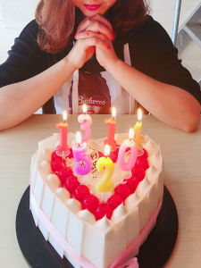 Birthday Digital Candle 1 Creative Valentines Day Romantic Full Moon Party Cake Supplies Wedding Decoration Single Baking 2