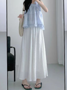 White Loose Wide Leg Skirt Pants Autumn New Style for plus Size Women Comfortable Loose Fit Trousers Skirts Trendy Fashion