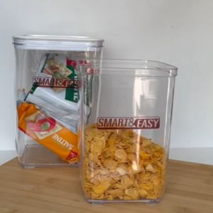 กล่องเก็บอาหารแห้ง กล่องถนอมอาหาร กล่องข้าวสาร กล่องเก็บนมผง กระปุกสูญญากาศ กระปุกนมผม (C1)