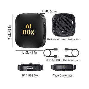 2025 Android 13 Car AI Box Wireless CarPlay Android Auto Adapter WiFi 2GB+32GB For Netflix YouTube Car Intelligent Systems