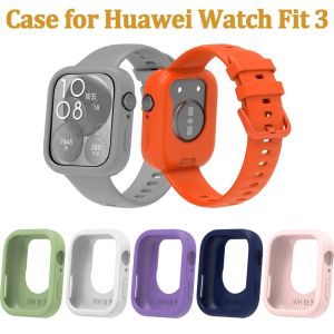 For Huawei Watch Fit 3 Watch Case Soft and Light Silicone Protective Cover Shell Sport Watch Protection Replacement Accessories