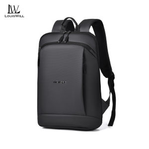 LouisWill Men Backpack Business Laptop Backpacks Waterproof Ultra-thin Casual Travel Backpack Men 16.5inch Laptop Backpack Fashion Multi-compartment Bag