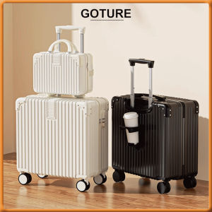 กระเป๋าเดินทางล้อลาก 18นิ้ว ฟังก์ชั่นการชาร์จ USB กระเป๋าเดินทาง การเดินทางไปต่างประเทศ luggage