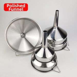 MEISITEKEKE | Home Use Polished Stainless Steel Funnel Thickened Mini Size