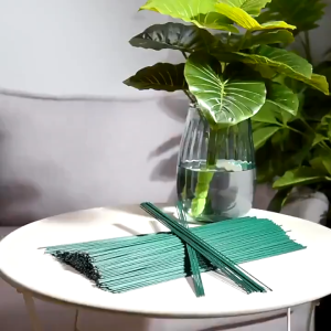 50pcs Flower Stem Stick DIY Flower Iron Wire Rod Bouquet Making Material Flower Arrangement