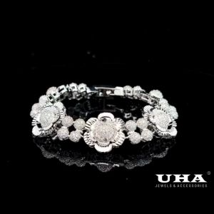 L635 Lắc tay nữ đính đá cz cao cấp sáng lấp lánh UHA