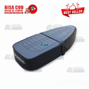 Jok Motor Honda C70 Panjang 65cm Kulit Model Standart Anti Gembos