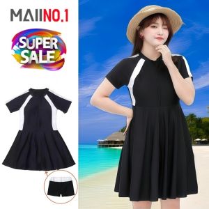 ชุดว่ายน้ำบอดี้สูทแขนสั้น กระโปรงมีซับใน ขนาดสินค้า รอบอก34นิ้ว รอบเอว32นิ้ว ยาว30นิ้ว(ขนาดก่อนยืด) สินค้าพร้อมส่ง