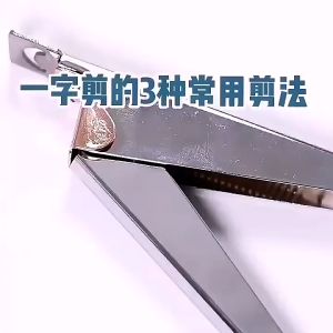 Full Steel Manicure Nail Edge Cutter Tip Nail Clipper Trimmer Scissor Tools 全钢耐用不锈钢美甲U型剪一字剪延长修型甲片剪