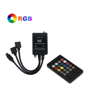 ​Music Sync Rgb Controller 12V 4 Pin Rgb LED Lights Controller Box Receiver Smart Remote 20key Led Controller RGB Color Changing