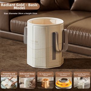 GWYNET | Foldable Steam Insulated Foot Bath Tub
